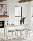 Robbinsdale Counter Height Dining Table and 3 Barstools Set - Furniture Warehouse (GA)