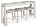Robbinsdale Counter Height Dining Table and 3 Barstools Set - Furniture Warehouse (GA)