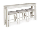 Robbinsdale Counter Height Dining Table and 3 Barstools Set - Furniture Warehouse (GA)