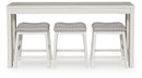 Robbinsdale Counter Height Dining Table and 3 Barstools Set - Furniture Warehouse (GA)
