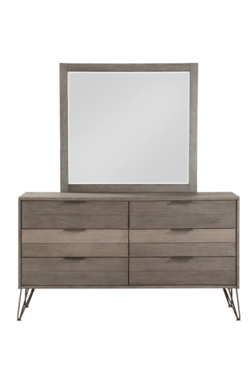 Homelegance Urbanite Mirror in Tri-tone Gray 1604-6