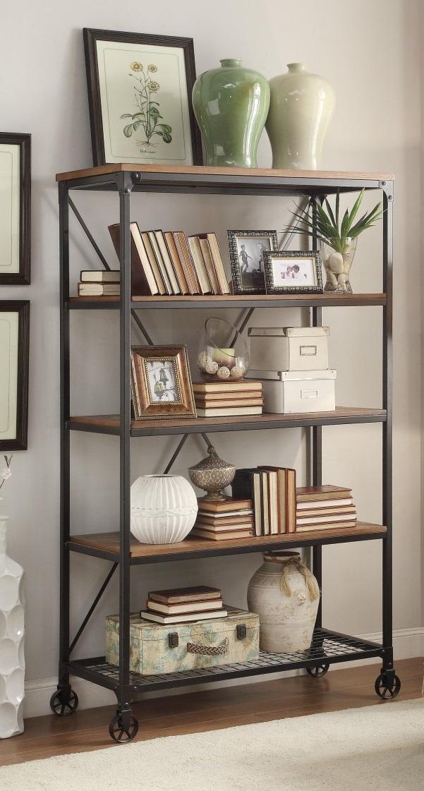 Homelegance Millwood 40"W Bookcase in Pine 5099-17