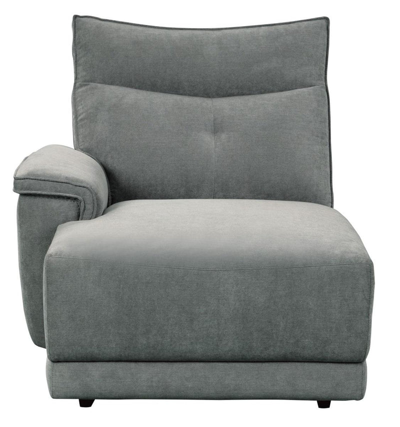 Homelegance Furniture Tesoro Left Side Chaise in Dark Gray 9509DG-5L