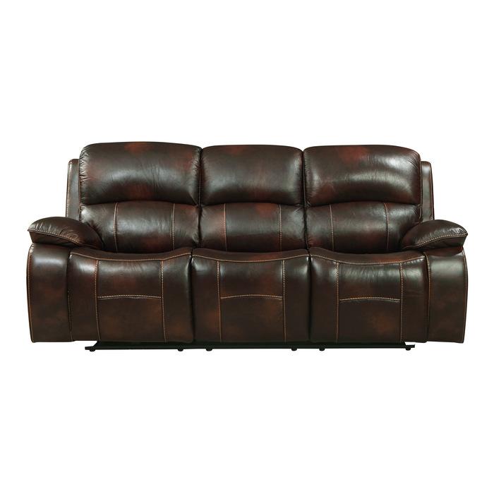 Mahala Double Reclining Sofa in Brown 8200BRW-3PW