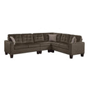 Lantana 2-Piece Reversible Sectional in Chocolate 9957CH*SC