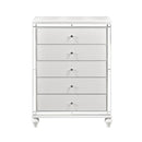 Alonza 5 Drawer Chest in White 1845-9