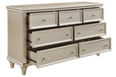 Celandine 7 Drawer Dresser in Silver 1928-5