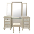 Celandine Vanity Dresser with Mirror in Silver 1928-15*