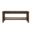 Schleiger Counter Height Bench in Dark Brown 5400-24BH