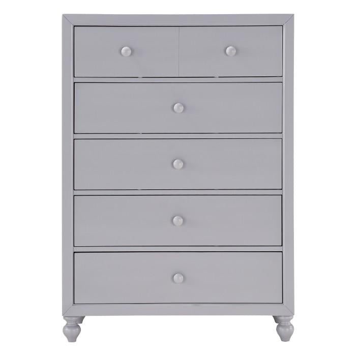 Wellsummer 5 Drawer Chest in Gray 1803GY-9