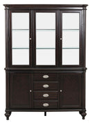 Marston Buffet with Hutch in Dark Cherry 2615DC-50-55