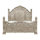 Catalonia King Poster Bed in Platinum Gold 1824PGK-1EK*