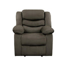 Discus Double Reclining Chair in Brown 9526BR-1