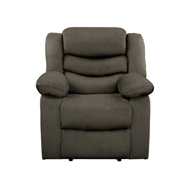 Discus Double Reclining Chair in Brown 9526BR-1