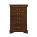 Mayville 5 Drawer Chest in Brown Cherry 2147-9