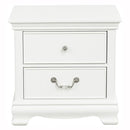 Lucida 2 Drawer Nightstand in White 2039W-4