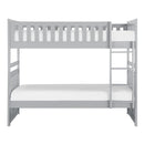 Orion Twin/Twin Bunk Bed with Storage Boxes in Gray B2063-1*T