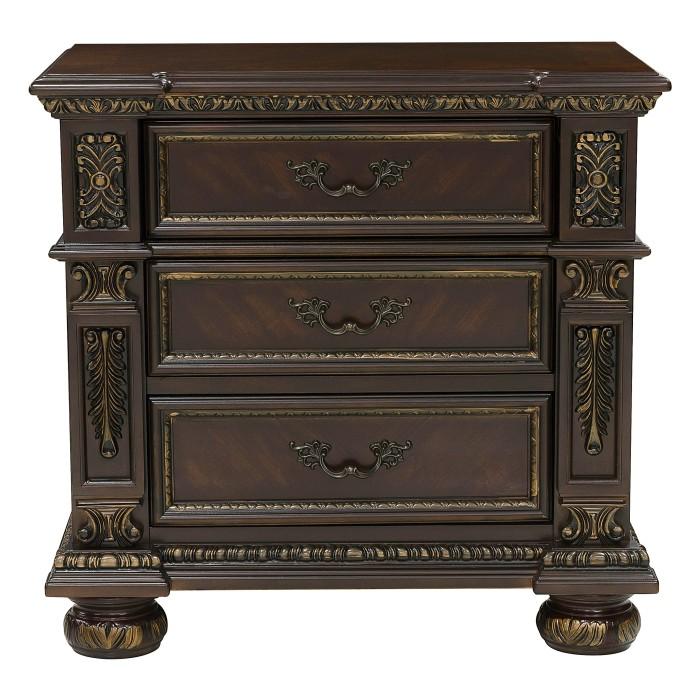 Catalonia 3 Drawer Nightstand in Cherry 1824-4