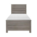 Waldorf Twin Panel Bed in Dark Gray 1902T-1*