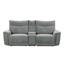 Tesoro Power Double Reclining Loveseat in Dark Gray 9509DG-2CNPWH*