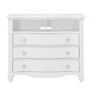 Meghan 3 Drawer Media Chest in White 2058WH-11