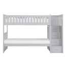 Orion Bunk Bed w/ Reversible Step Storage and Storage Boxes in Gray B2063SB-1*T