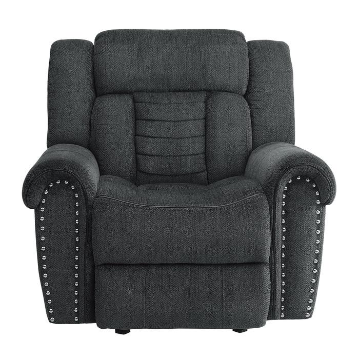 Nutmeg Glider Reclining Chair in Charcoal Gray 9901CC-1
