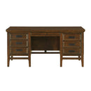 Frazier Executive Desk in Brown Cherry 1649-17