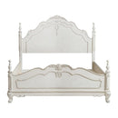 Cinderella Full Poster Bed in Antique White 1386FNW-1*