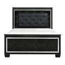 Allura Full Panel Bed in Black 1916FBK-1*