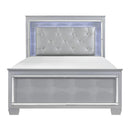 Allura Queen Panel Bed in Silver 1916-1*