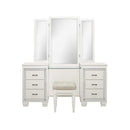 Allura Vanity Dresser with Mirror in White 1916W-15*