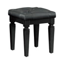 Allura Vanity Stool in Black 1916BK-14