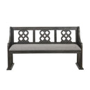 Arasina Bench with Curved Arms in Dark Pewter 5559N-14A