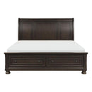 Begonia King Platform Bed in Gray 1718KGY-1EK*