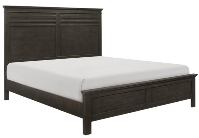 Blaire Farm King Panel Bed in Saddle Brown Wood 1675K-1EK*
