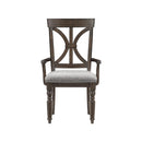 Cardano Arm Chair in Charcoal (Set of 2)