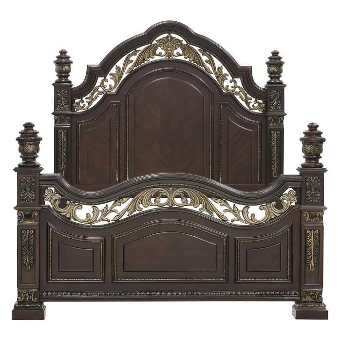 Catalonia Queen Poster Bed in Cherry 1824-1