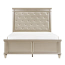 Celandine Queen Panel Bed in Pearl/Silver 1928-1*