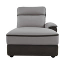 Laertes Right Side Chaise in Taupe Gray 8318-5R