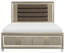 Loudon King Platform with Storage Bed in Champagne Metallic 1515K-1EK*
