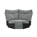 Tesoro Corner Seat in Dark Gray 9509DG-CR