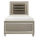 Youth Loudon Twin Platform Bed in Champagne Metallic B1515T-1*