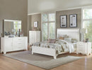 Kerren Queen Platform Bed in White 1678W-1* - Furniture Warehouse (GA)