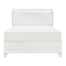 Kerren Queen Platform Bed in White 1678W-1* - Furniture Warehouse (GA)