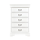 Mayville 5 Drawer Chest in White 2147W-9