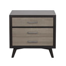 Raku 3 Drawer Nightstand in Gray 1711-4