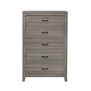 Waldorf 5 Drawer Chest in Dark Gray 1902-9