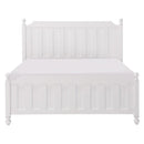 Wellsummer Full Panel Bed in White 1803WF-1*