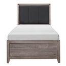 Woodrow Twin Panel Bed in Gray 2042T-1*